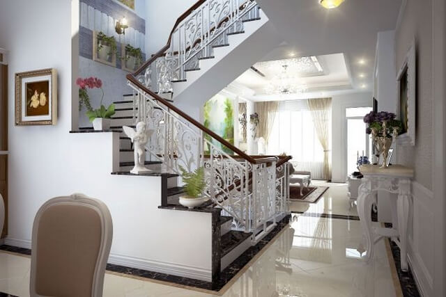 cầu thang ở phòng khách2