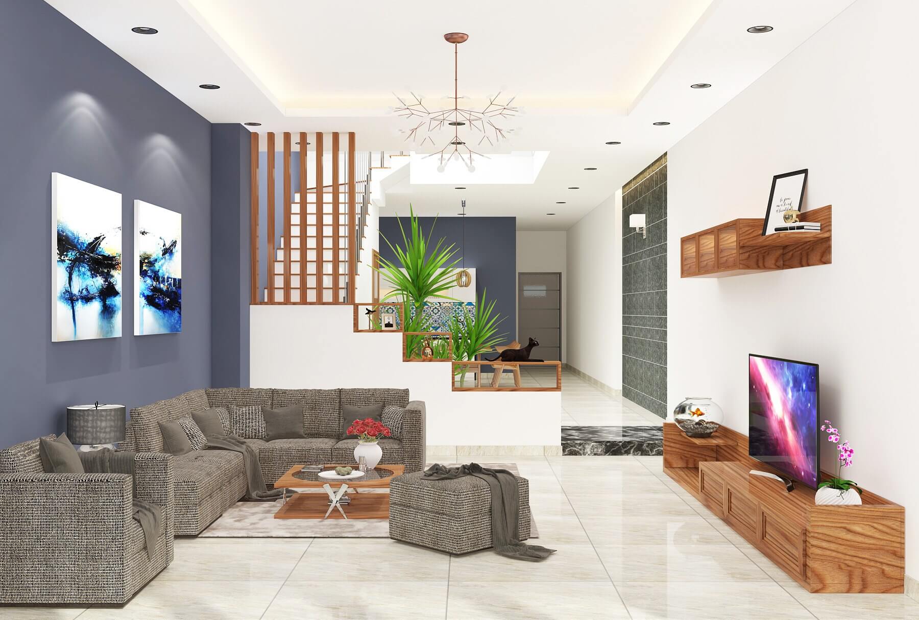 cầu thang ở phòng khách8