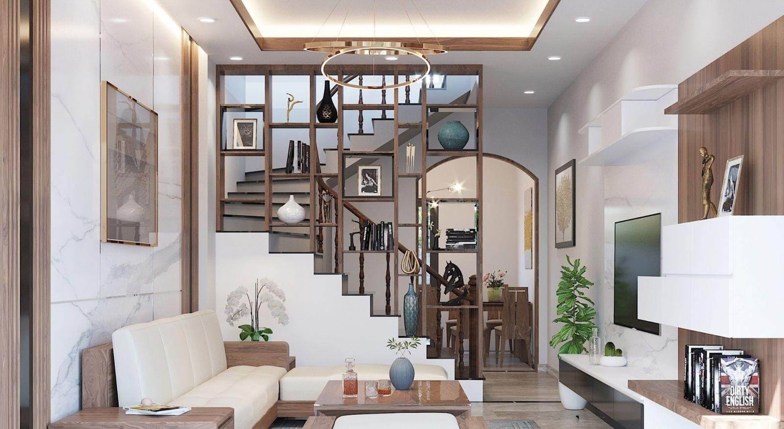 cầu thang ở phòng khách9