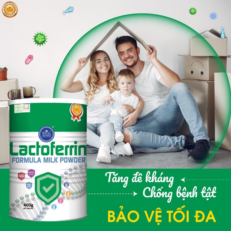 Sữa Hoàng Gia Úc Lactoferrin Xanh 
